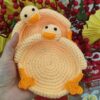 Set of 2 Cute Orange Duck Design Coasters