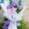 Tulip Bouquet Made of Velvet